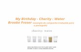 Charity : Water case português Brooke Fraser