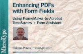 Enhancing PDFs with Form Fields (using FrameMaker-to-Acrobat TimeSavers + Form Assistant)
