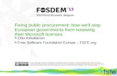 Fixing public procurement: how we'll stop European governments from renewing their Microsoft licences