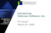 Introducing Siderean Software (PC Forum 2005)