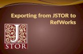 Exporting from jstor to ref works