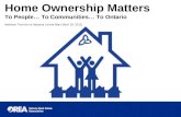 Home Ownership Matters