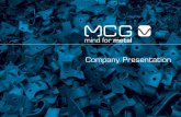 MCG mind for metal | company presentation