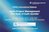 Agile Project Management - The best of both worlds! - APMG-International Webinar