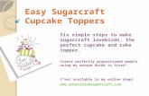 Easy Sugarcraft Cupcake Toppers