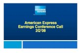 American Express Second Quarter Earnings Presentation