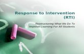 Response To Intervention Presentation