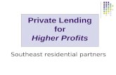Private lender presentation