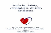 cardioplegia delivery management, perfusion safety