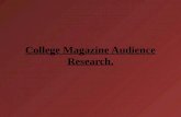 College magazine audience research