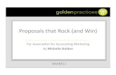 Proposals that Rock (and Win)