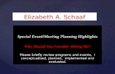 Elizabeth Schaaf Event Planninghighlights