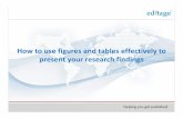 How to use figures and tables effectively to present your research findings