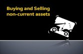 Accounting -Buying and Selling a non-current Asset