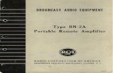 RCA Type BN-2A Portable Remote Amplifier