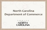 Economic Development Update Presented to the North Carolina General Assembly