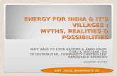 *ENERGY FOR INDIA & IT'S VILLAGES: MYTHS, REALITIES & POSSIBILITIES -   SOUMYA DUTTA*