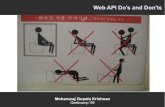 Web Apis Do's and Don'ts