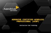 Acwp Aerohive configuration guide.