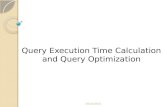 Query Execution Time and Query Optimization.