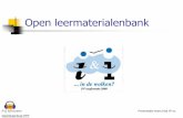 De Open Leermaterialenbank Is In De Lucht