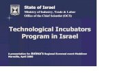 Incubators 2005 Israel Chief Scientist