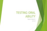 Testing oral ability2