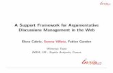 Supporting Argumentative Discussions Management in the Web