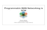 Programmable WAN Networking is SFW (Open Networking Summit version)