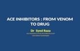 Ace inhibitor :From Venom to Drug