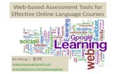 Web-based Assessment Tools for Effective Online Language Courses