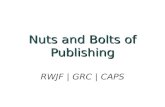 Nuts and bolts of publishing