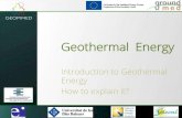 Geopimed Course 01: Introduction to geothermal energy by Aniol Esquerra from Ecoserveis