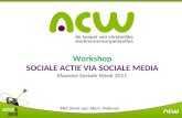 Workshop: Sociale actie via sociale media