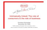 Intrinsically linked: The role of consumers and the role of business
