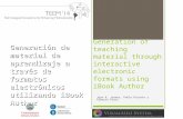 Generation of teaching material through interactive electronic formats using iBook Author