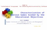 Characterization of Serious Games Guided by the Educational Objectives