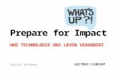 What's Up?! with Customer Journey - 10 april 2014 - Paulus Veltman - Disruptive Technologies: ‘prepare for impact’