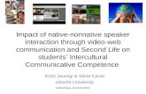 Impact of native nonnative speaker interaction through video-web communication slideshare