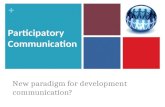 Participatory media: A new paradigm for development?