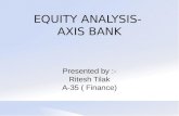 Axis bank- Stock analysis