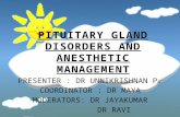 Pituitary gland disorders and anesthetic management