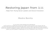 madrebonita Restoring Japan from 3.11 Hope from Young Social Leaders and Social Innovation