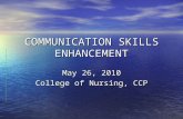 Communication skills enhancement