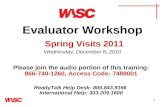 Wasc evaluator training webinar spring 2011