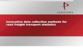 Innovative Approaches for the collection of road transport statistics