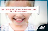 The dangers of solar radiation for children's eyes