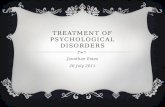 Treatment of psychological