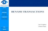 Benami transactions