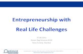 Entrepreneurship with Real Life Challenges